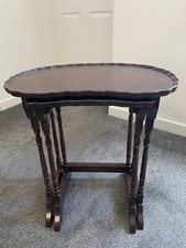 Antique Mahogany Nest Of Tables, 2 Tables, not heavy wood 