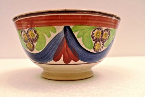 Antique hand painted mochaware - antique,