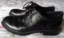 Ecco Mens Black Leather Lace