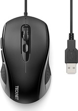 TECKNET Wired Mouse, Mice