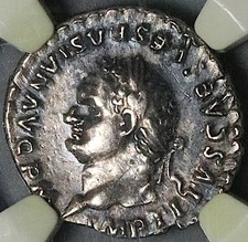 80 NGC XF Titus Denarius Roman