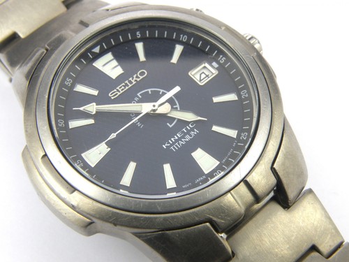 Mens seiko kinetic titanium - seiko,