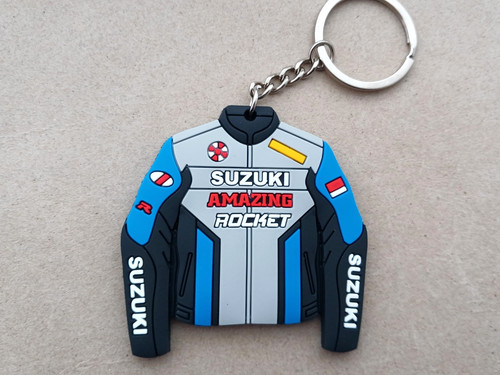 Keychain moto bike jacket - bike,