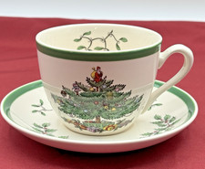 Spode England Christmas Tree Coffee Tea Cup and Saucer Set S3324
