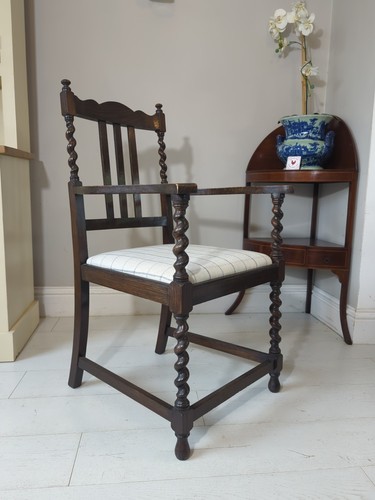 Barley twist armchair - armchair, elbow