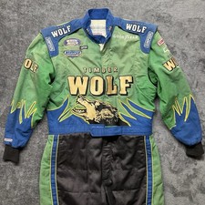 Vintage Simpson Timber Wolf Race Suit Nascar Busch Series Brewco Authentic Used