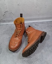 Tricker's Stow Country Boots Wingtip Leather Brogue Brown Men's 9UK (44EU) Shoes