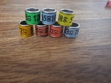 7 Racing Pigeon Rings - from Germany - DV 77 --》