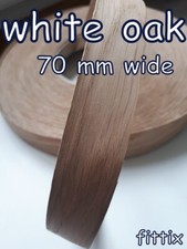 70 mm American White Oak Real Wood Veneer Pre Glued Iron on Door Edging/Strip