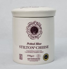 Cheese Ceramic Jar with Lid Cropwell Bishop Creamery Stilton Pot Storage 350 g