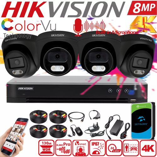 Hikvision 8mp colorvu - 8mp, cctv