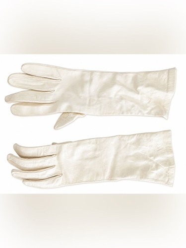 Ivory long leather - ivory,