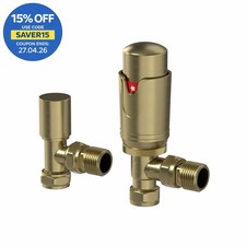 RadiLux Angled Brushed Brass