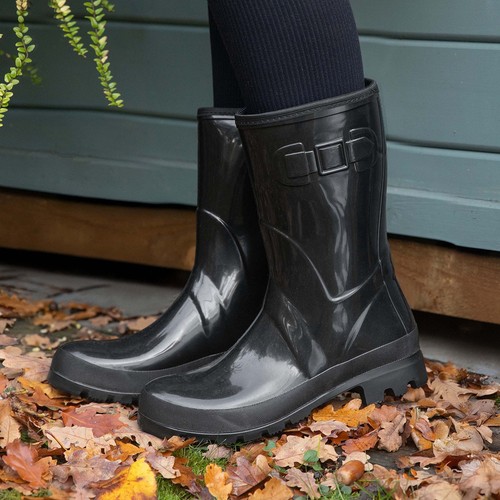 Womens wellies black adults - black,