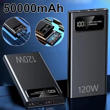 50000mAh Fast External Portable Power Bank Backup Battery Charger For Cell Phone
