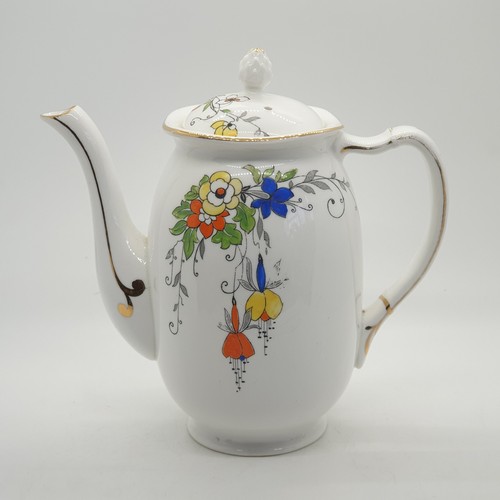 Wetley bone china teapot gold - bone,