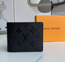 New Louis Vuitton Multiple Monogram Slender Canvas Black Men’s Wallet cm