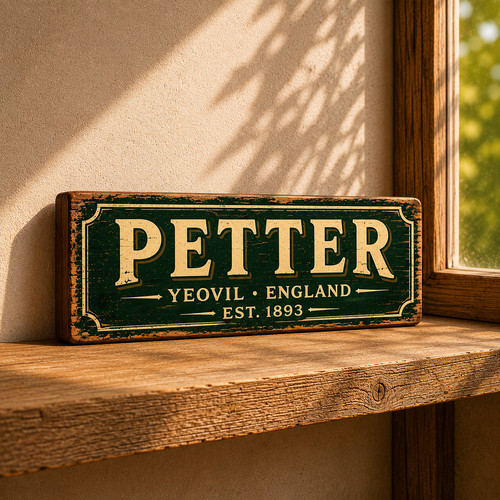 Petter engine sign vintage - sign,