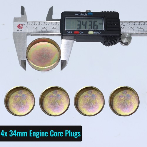 4pcs 34mm metal cup type - 34mm, core