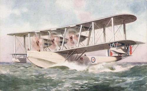 Vintage raf flying boat - raf,