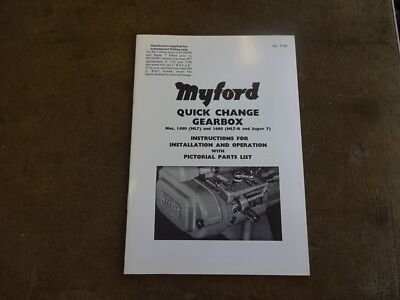 Myford lathe quick change - myford,