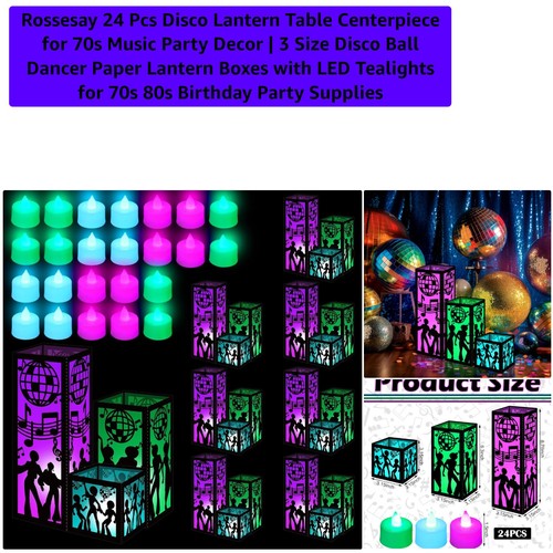 Pcs disco lantern table - 24,