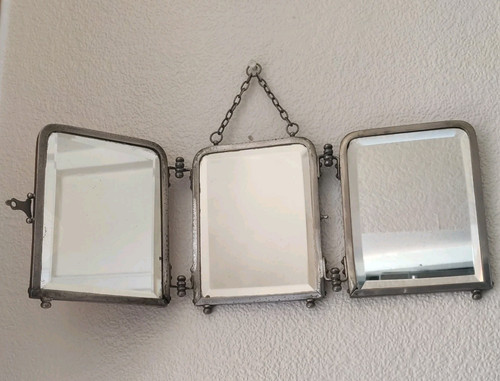 Vintage mirror triple - vintage,