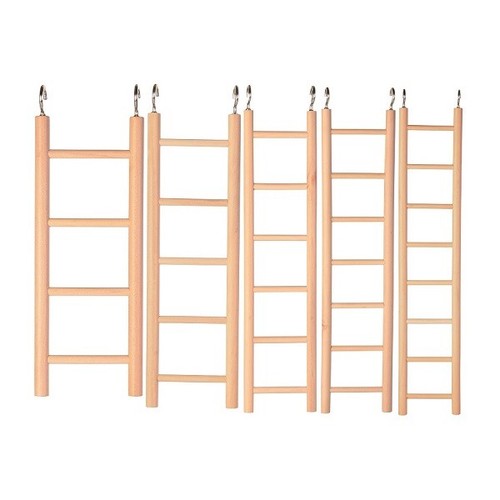 Trixie wooden bird ladder cage - wooden,