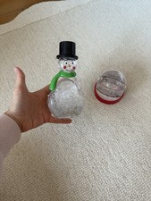 Personalised/pictures Snowman And Snow Globe Decorations