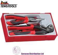 TENG 4 PIECE MEGA BITE PLIERS SET TPR GRIP - TT440-T