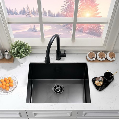 Black laundry sink - black,