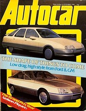 AUTOCAR MAGAZINE 14-NOV-81- Opel Monza S 3.0E, Peugeot 604 D Turbo, Ford Probe 3