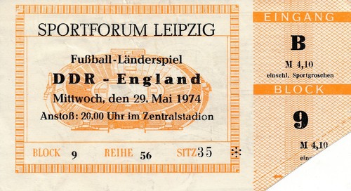 Ticket east germany - germany, v