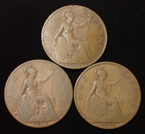 One penny 1911 1912 - penny,