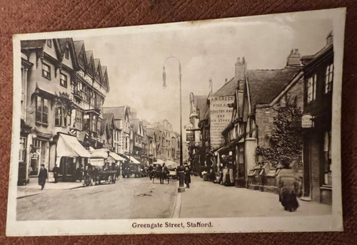 Antique postcard stafford - antique,