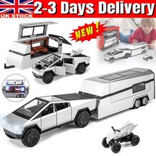 1:32 Tesla Cybertruck Pickup Truck Model Toy Car with Sound & Light for Kids