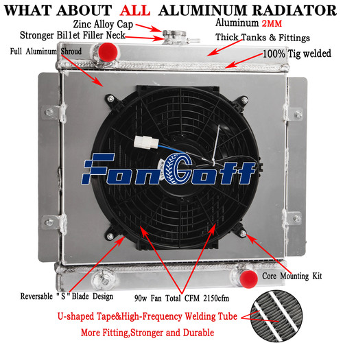 3rows radiator shroud fan - 3rows,