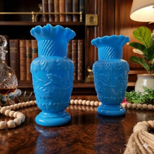 Set vintage blue slag - 2,