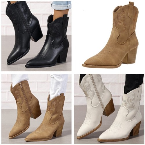 Womens cowboy boots mid - cowboy, calf