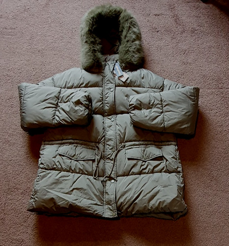 Boohoo parka uk16 quilted - parka,
