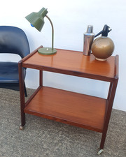 Vintage Danish Style Teak Tea Trolley / Drinks Trolley