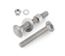 CARRIAGE BOLTS 10MM WITH NUTS