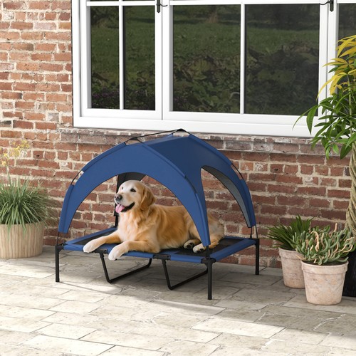 Cooling elevated dog - dog, bed