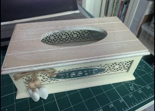 Shabby chic tissue - shabby, box