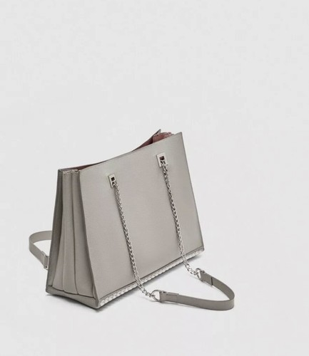 Zara chalk grey studded - zara,