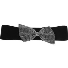  Stretch Rhinestone Belt Women's Decorative Lady's Dressy Waist for