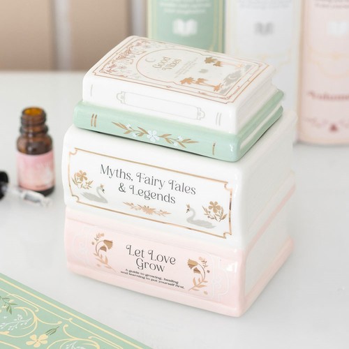 Pastel book stack design - stack,