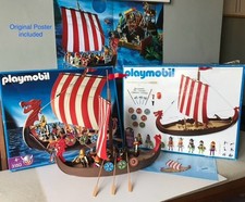 Playmobil set 3150 Viking longboat (almost complete) Vintage