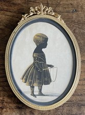 Antique Portrait Silhouette Of