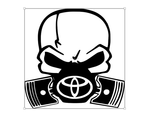 Toyota skull piston gas mask - skull,